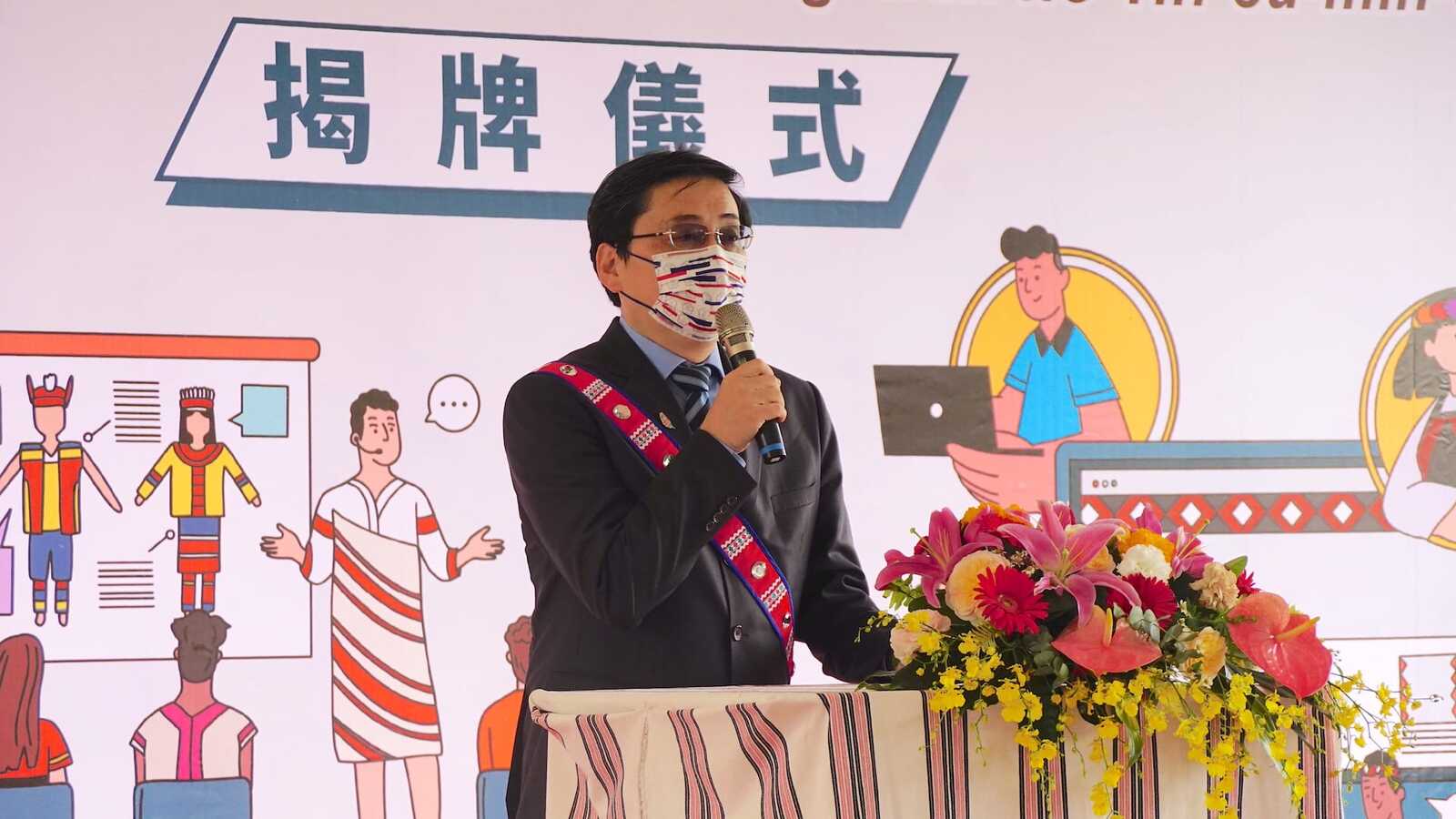 01_國立東華大學校長趙涵㨗向外賓致歡迎詞。(另開新視窗/jpg檔)圖片